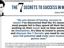 Go to: The 7 Secrets To Success In Music