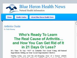 Go to: Cure Arthritis Naturally - Blue Heron Health News