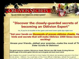 Go to: Oblivion Secrets