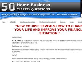 Go to: 50 Home Business Clarity Questions
