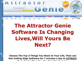 Go to: Attractor Genie - Law Of Attraction Software