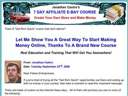 Go to: The 7 Day Affiliate eBay(R) Course.