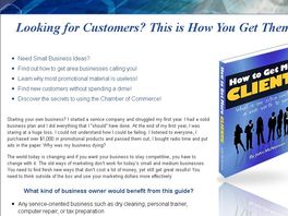 Go to: Getting More Customers/clients