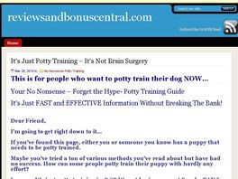 Go to: No-nonsense Dog Potty Training