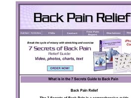 Go to: 7 Secrets Of Back Pain Relief Guide