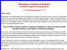 Go to: Coach Of Action Academy.