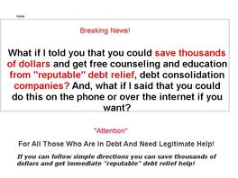 Go to: "Debt Relief", How to Avoid the Myths, Scams, and False Promises