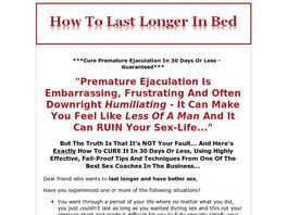 Go to: How To Last Longer In Bed