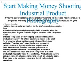 Go to: Start Making Money Shooting Industrial Product Photography