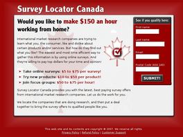Go to: Canadian Surveys.