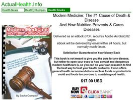 Go to: Healthy Vegan/raw Recipe Books & Books Exposing Modern Medicine Frauds