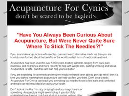 Go to: Acupuncture For Cynics.