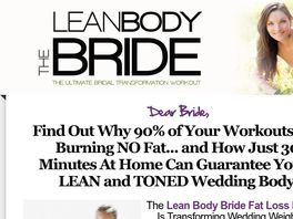 Go to: The Lean Body Bride: Ultimate Home Pre Wedding Workout