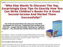Go to: How To Write Children's Books For A Great Second Income
