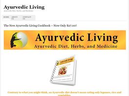 Go to: Ayurvedic Diet & Cookbook Demystifies The Health Knowledge Of The Ages