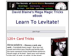 Go to: David Blaines Mega Magic.