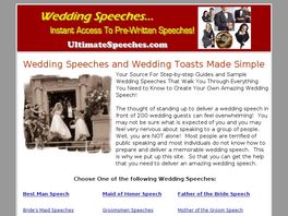Go to: Wedding Speeches & Wedding Toasts.