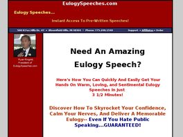 Go to: Instant Eulogy Speeches.