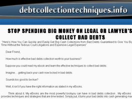 Go to: Bad Debt Collection Techniques