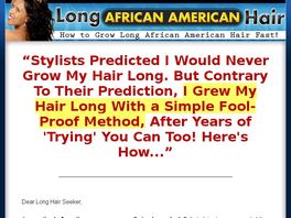 Go to: Long African American Hair ~ Hot Niche With High Conversions