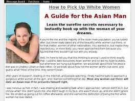Go to: How To Pick Up Women: A Guide For The Asian Man