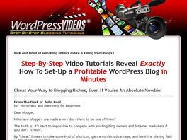 Go to: Blogging And Wordpress Video Tutorials