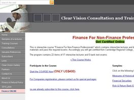 Go to: Finance For Non-finance Professionals