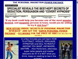 Go to: Secrets Of Personal Magnetism Revealed.
