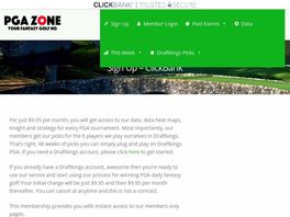 Go to: Fantasy Golf Premium Membership To Pgazone.com