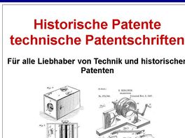 Go to: Historische Patente - Technische Patentschriften