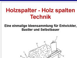 Go to: Holzspalter - Holz Spalten Technik