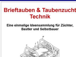 Go to: Brieftauben, Taubenzucht, Taubenschlag Technik