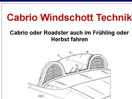 Go to: Cabrio Windschott Technik