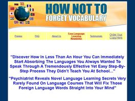 Go to: How Not To Forget Vocabulary