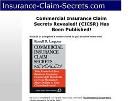Go to: Commercial Insurance Claim Secrets Revealed! E-book