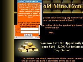 Go to: Your Gold Mine - High Converting!!! - 65% To Affiliates!!!!