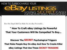 Go to: Turbo Charge Your eBay<sup>®</sup> Listings Using 7 Secret Psychological Triggers
