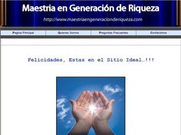 Go to: Maestria En Generacion De Riqueza | Libera La Prosperidad Para Tu Vida