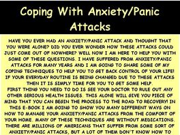 Go to: Coping With Anxiety/Panic Attacks.