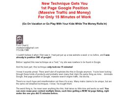 Go to: 15 Minute Google Domination Course