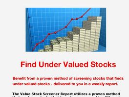 Go to: Value Stock Screener.