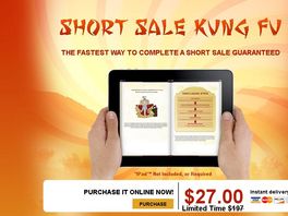 Go to: Short Sale Kung Fu!