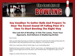 Go to: The Lost Art of Bowling