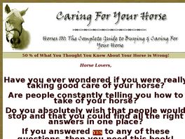 Go to: Horses 101: The Complete Guide To Buying & Caring For Your Horse