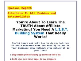 Go to: The Effective Affiliate List Building System