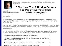 Go to: Parenting Aspergers Volume 3