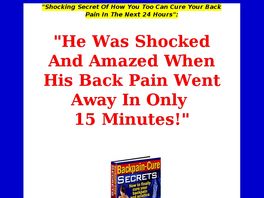 Go to: The Amazing Back Pain Cure.