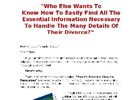 Go to: Paulas Practical Divorce Resources.