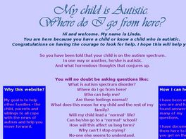 Go to: My Child Is Autistic.