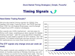 Go to: Etf, Tsp, And 401k Stock Market Timing Signals